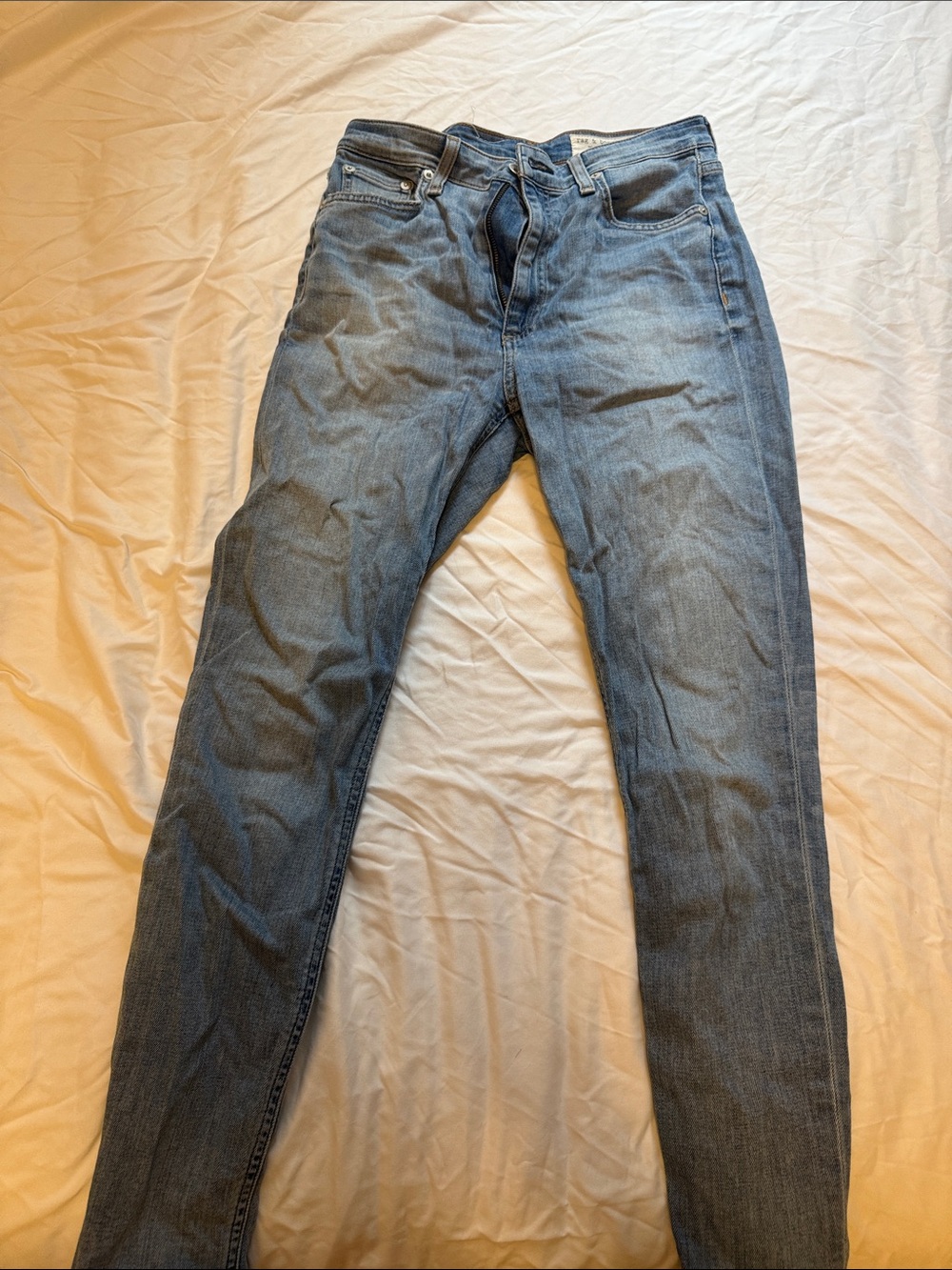Rag & Bone Skinny Blue Jeans light wash
